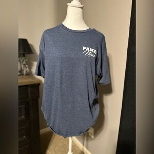 Fake News! 🙈🙉🙊 XL tultex unisex t-shirt. Pet & smoke home.